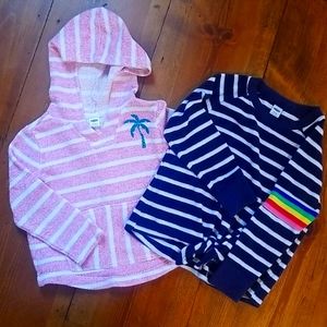 2 Longsleeve Sweatshirts/Beach cover ups.